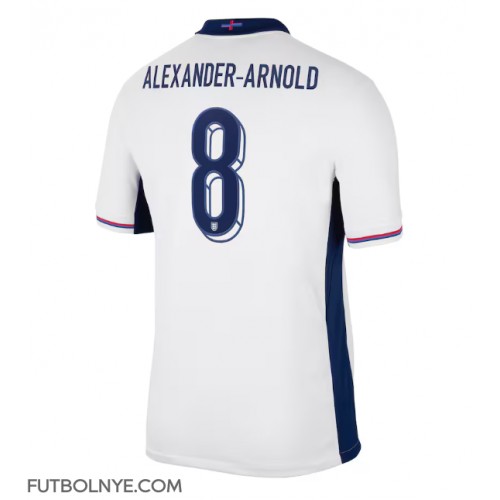 Camiseta Inglaterra Alexander-Arnold #8 Primera Equipación Eurocopa 2024 manga corta